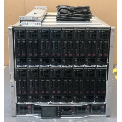 HP BLc7000 G3/16x HP BL460c Gen9/384-Cores/1TB RAM/10GbE/Blade Server Solution