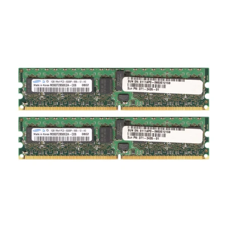 Sun 2GB (2x1GB) PC2-5300 1Rx4 Server Memory Kit, Sun, Memorija, X4291A, refurbished