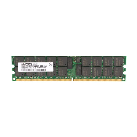 Elpida 2GB (1x2GB) PC2-3200R 2Rx4 Server Memory, Elpida, Memorija, 378021-001, refurbished