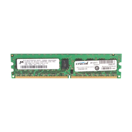 Crucial 2GB (1x2GB) PC2-5300E 2RX8 Server Memory, Crucial, Memorija, CT25672AA667A, refurbished