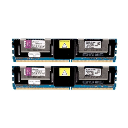 Kingston 8GB (2x4GB) PC2-5300F 2Rx4 Server Memory Kit, Kingston, Memorija, KTM5780/8G, refurbished