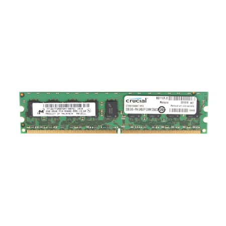 Micron 2GB (1x2GB) PC2-5300E Server Memory, Micron, Memorija, MT18HTF25672AY-667G1, refurbished
