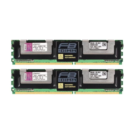 Kingston 16GB (2x8GB) PC2-5300 2Rx4 Server Memory Kit, Kingston, Memorija, 40V2751, refurbished