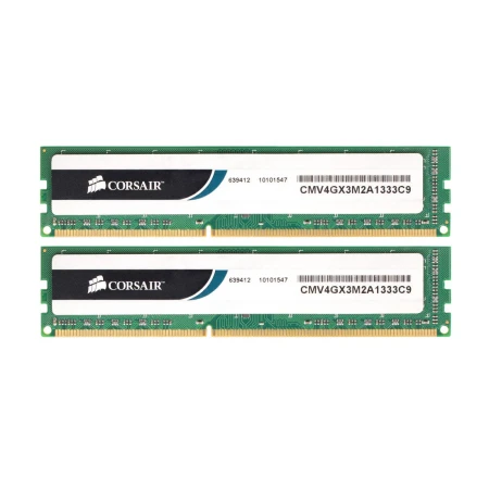 Corsair 4GB (2x2GB) PC3-10600 Memory Kit, Corsair, Memorija, CMV4GX3M2A1333C9, refurbished