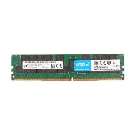 Crucial 64GB (1x64GB) 4DRX4 PC4-21300 Server Memory, Crucial, Memorija, CT64G4LFQ4266, refurbished