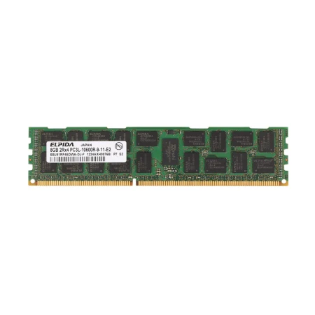 Elpida 8GB (1x8GB) PC3L-10600R 2Rx4 Server Memory, Elpida, Memorija, 647650-171, refurbished