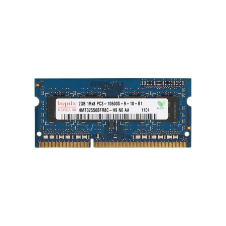 Hynix 2GB (1x2GB) PC3-10600S 1RX8 Laptop Memory, Hynix, Memorija, 536723-351, refurbished