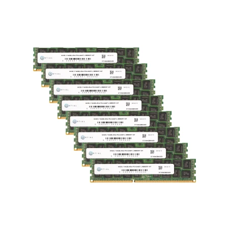 512GB Memory Upgrade Bundle for Dell Gen 13 and HP Gen 9 Servers, 512GB, Memorija, ORTIAL-MB-512-2400-OT1K64GB4X4D3, refurbished