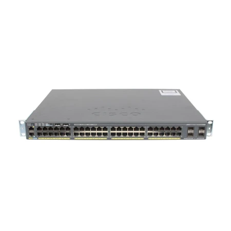 Cisco 2960-X 48 GIGE POE 370W 4X 1G SFP, Cisco, Switchevi, WS-C2960X-48LPS-L-1STACK, refurbished