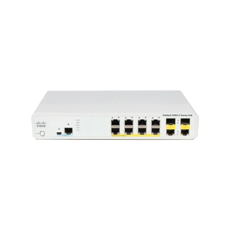 Cisco Catalyst 2960C Switch 8 FE PoE 2xDual Uplink LAN Base, Cisco, Switchevi, WS-C2960C-8PC-L, refurbished