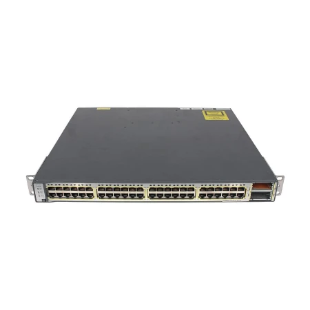 Cisco Catalyst 48-Port 10/100/1000 Switch, Cisco, Switchevi, WS-C3750E-48TD-E, refurbished
