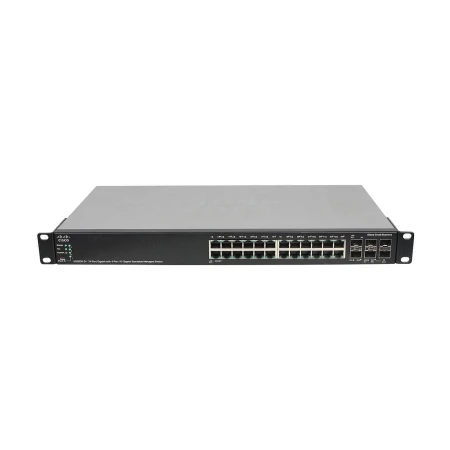 Cisco SG500X 24 Port Gigabit 4 Port 10 Gigabit Stackable Managed Switch, Cisco, Switchevi, SG500X-24-K9, refurbished