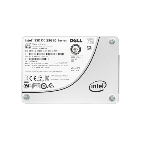 Dell S3610 Solid State Drive 200GB SATA III, Dell, SSD - Solid State diskovi, SSDSC2BX200G4R, refurbished