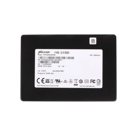 Micron 1100 256GB SATA Solid State Drive2.5INCH SATA SSD, Micron, SSD - Solid State diskovi, MTFDDAK256TBN, refurbished