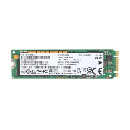 Micron 240GB M.2 SATA Solid State Drive, Micron, SSD - Solid State diskovi, MTFDDAV240TCB, refurbished