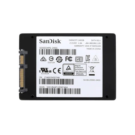 SanDisk Extreme Pro 240GB 6G 2.5 Inch SATA SSD, Sandisk, SSD - Solid State diskovi, SDSSDXPS-240G, refurbished