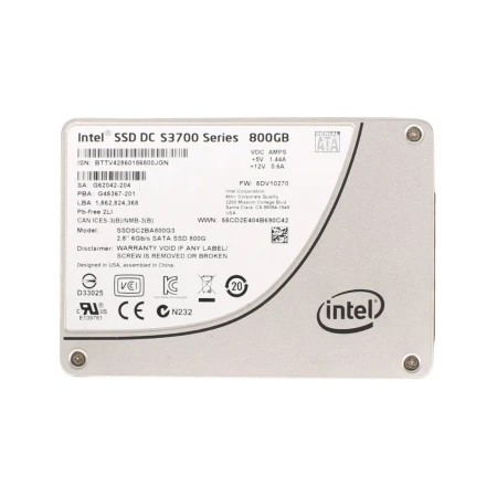 Intel S3700 Series 800GB 6G SATA Solid State Drive, Intel, SSD - Solid State diskovi, SSDSC2BA800G301, refurbished