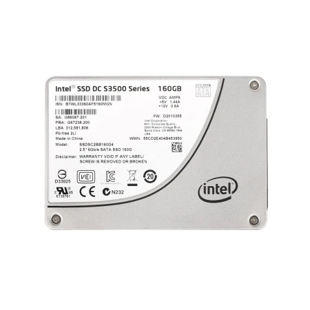 Intel 160GB S3500 Series SATA Solid State Drive, Intel, SSD - Solid State diskovi, SSDSC2BB160G4, refurbished