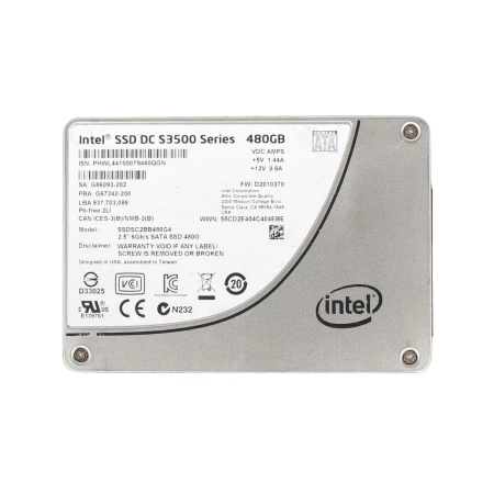 Intel 480GB SATA Solid State Drive, Intel, SSD - Solid State diskovi, SSDSC2BB480G4, refurbished