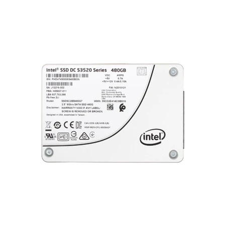 Intel 480GB Solid State Drive SATA, Intel, SSD - Solid State diskovi, SSDSC2BB480G7, refurbished