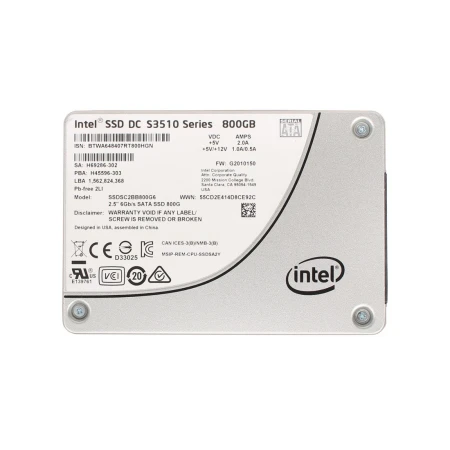 Intel 800GB 6G SATA Solid State Drive, Intel, SSD - Solid State diskovi, SSDSC2BB800G6, refurbished
