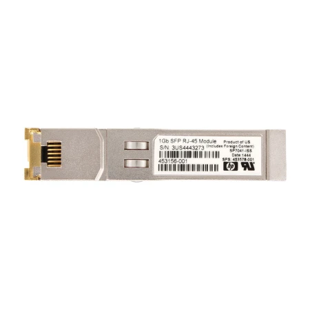 HP 1GB SFP RJ-45 SFP Transceiver Module, HP, Transceiveri i SFP moduli, 453156-001, refurbished