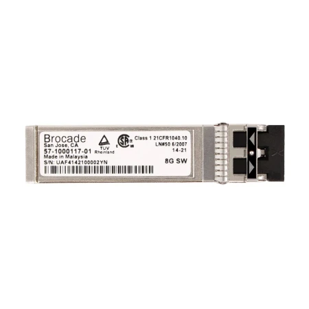 Brocade 8GB Fibre Channel 850NM SWL DCX GBIC SFP+ Transceiver Module, Brocade, Transceiveri i SFP moduli, 21CFR(J), refurbished