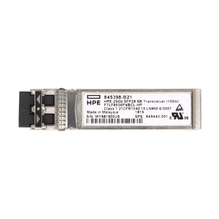 HPE 25Gb SFP28 SR 100m Transceiver, HPE, Transceiveri i SFP moduli, 845398-B21, refurbished