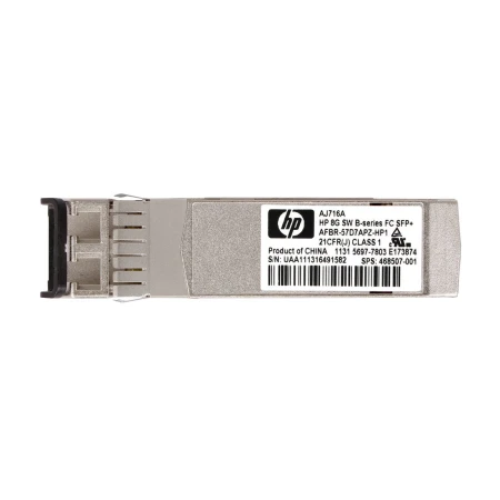 HP 8GB Fibre Channel Short Wave SFP Transceiver, HP, Transceiveri i SFP moduli, AJ716A, refurbished